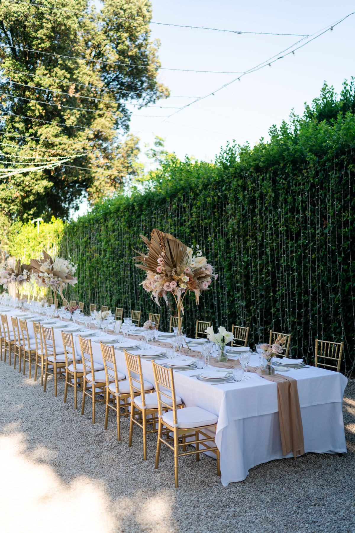 allestimento tavola imperiale villa nicolai